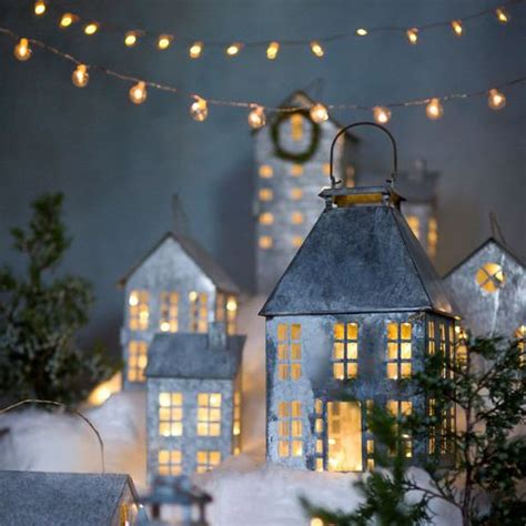 metal house village|Amazon.com: Galvanized Christmas Village.